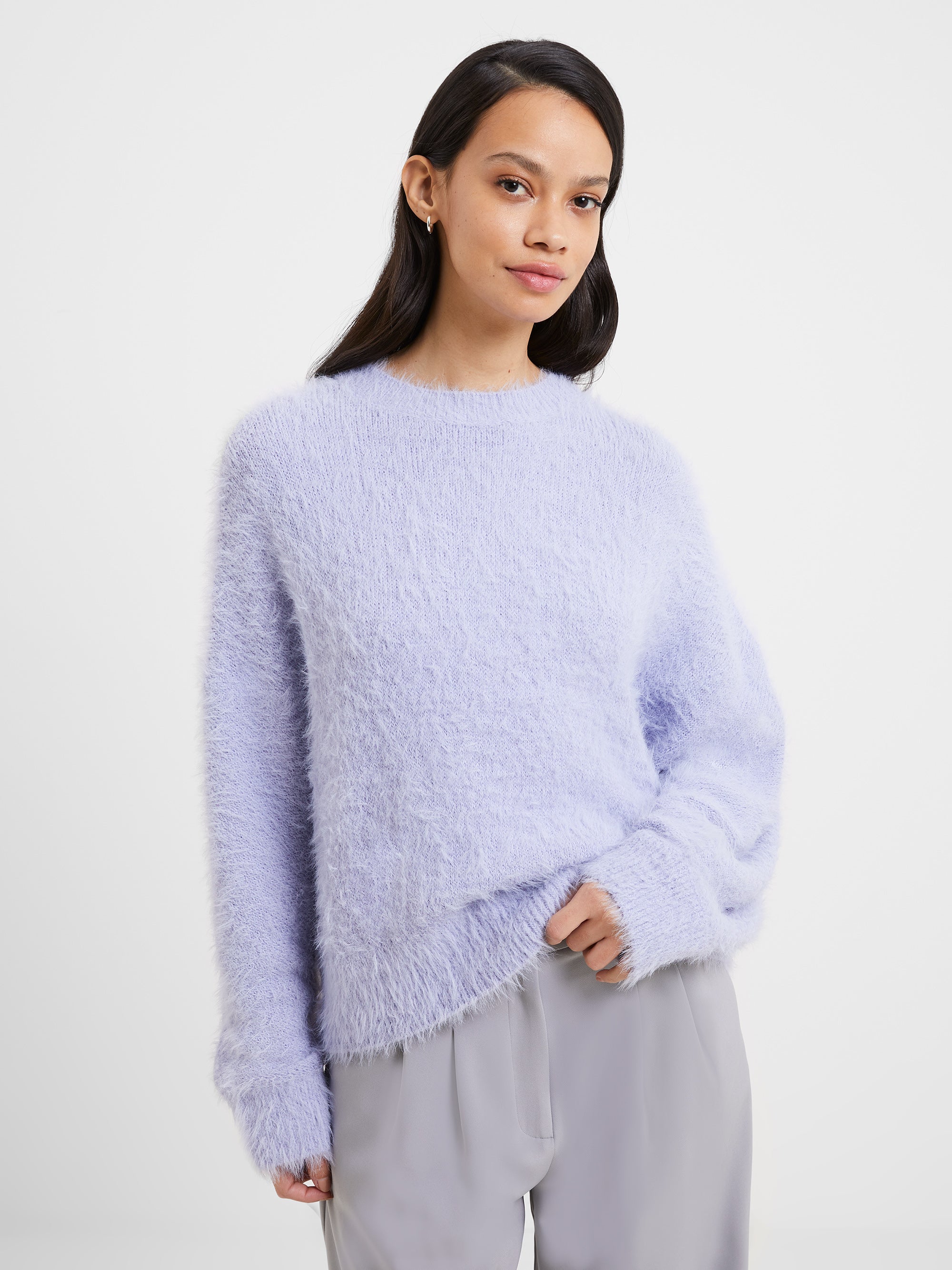 Meena Fluffy Boat Neck Jumper Cosmic Sky product