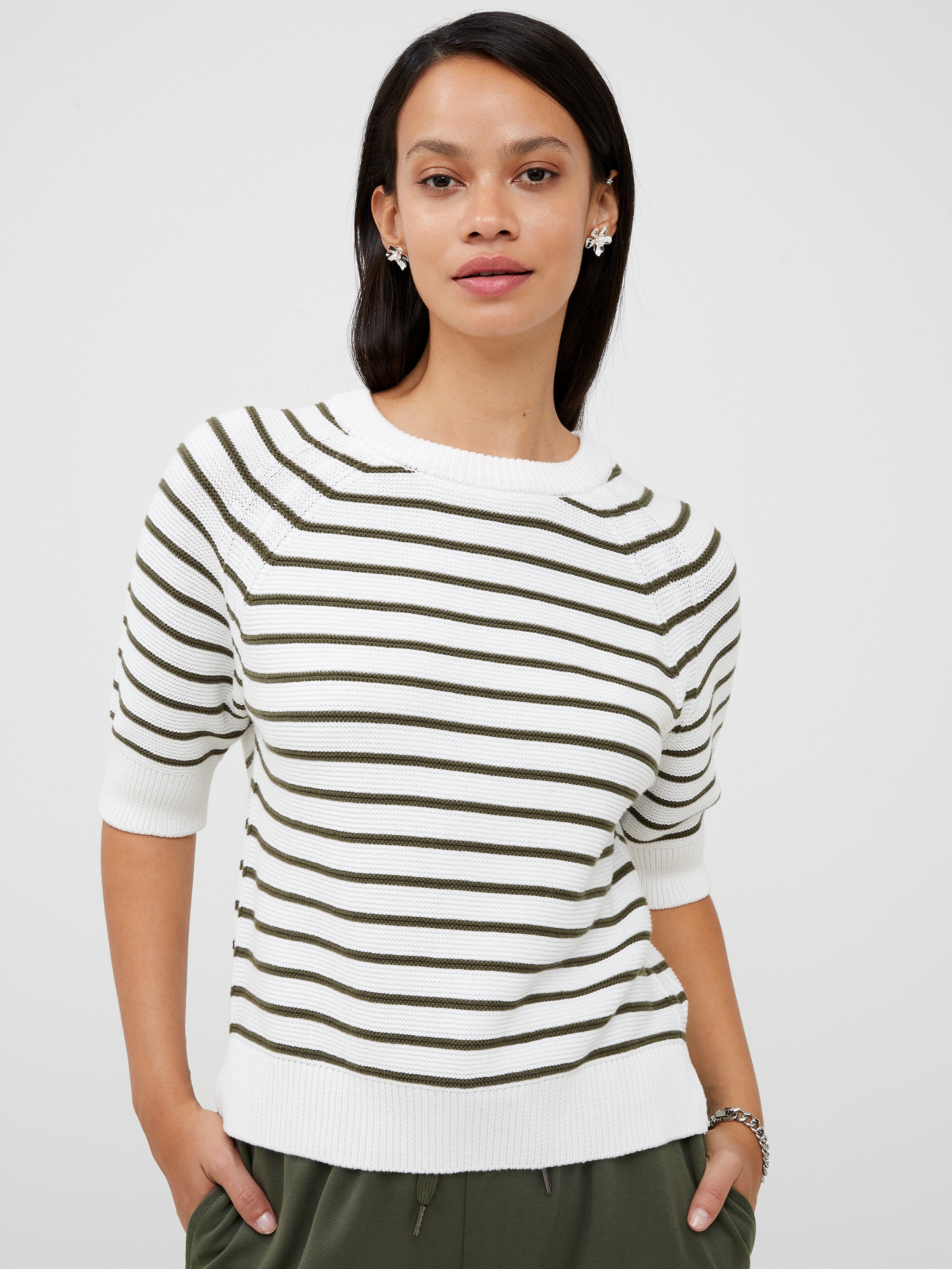 Lily Mozart Stripe Short Sleeve Jumper