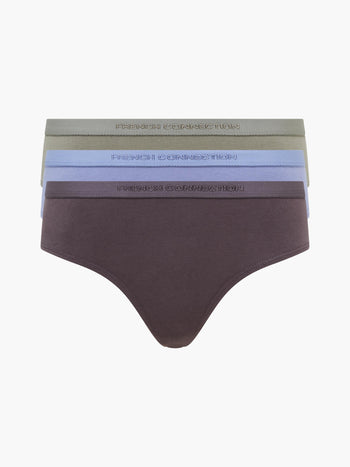 FRENCH CONNECTION FC 3 Pack Logo Briefs in Black/Pink/Grey