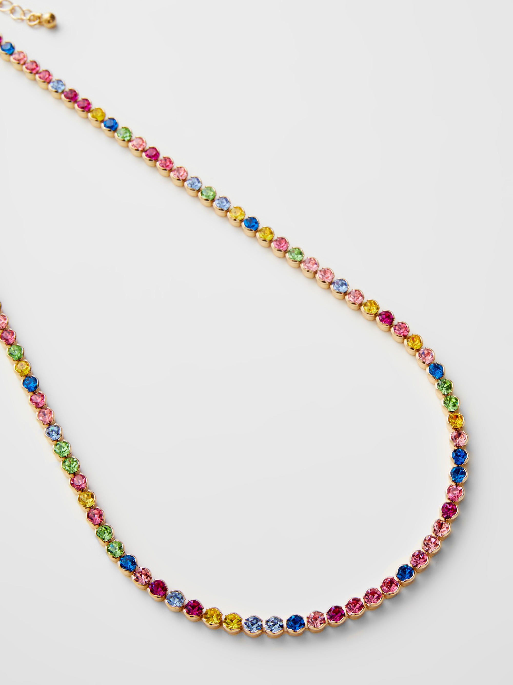 Rainbow Mixed Diamante Necklace