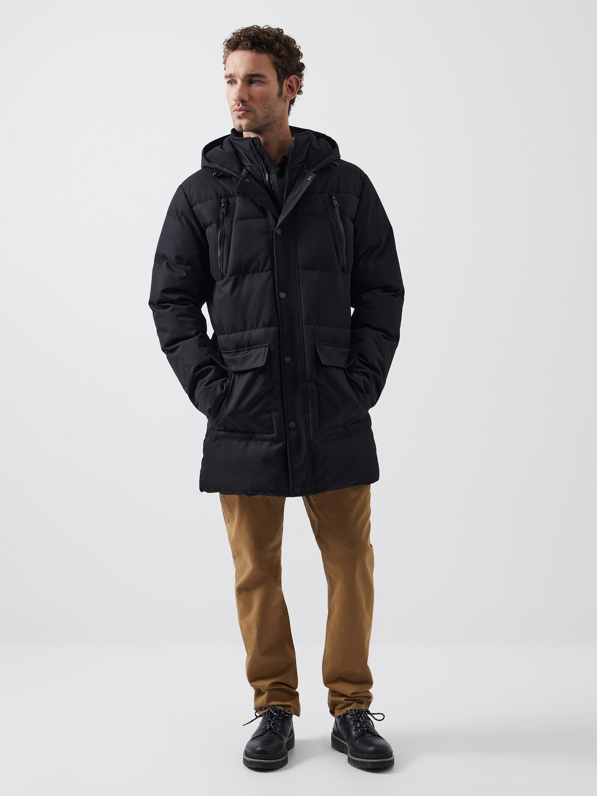 Row Layered Puffer Parka Coat