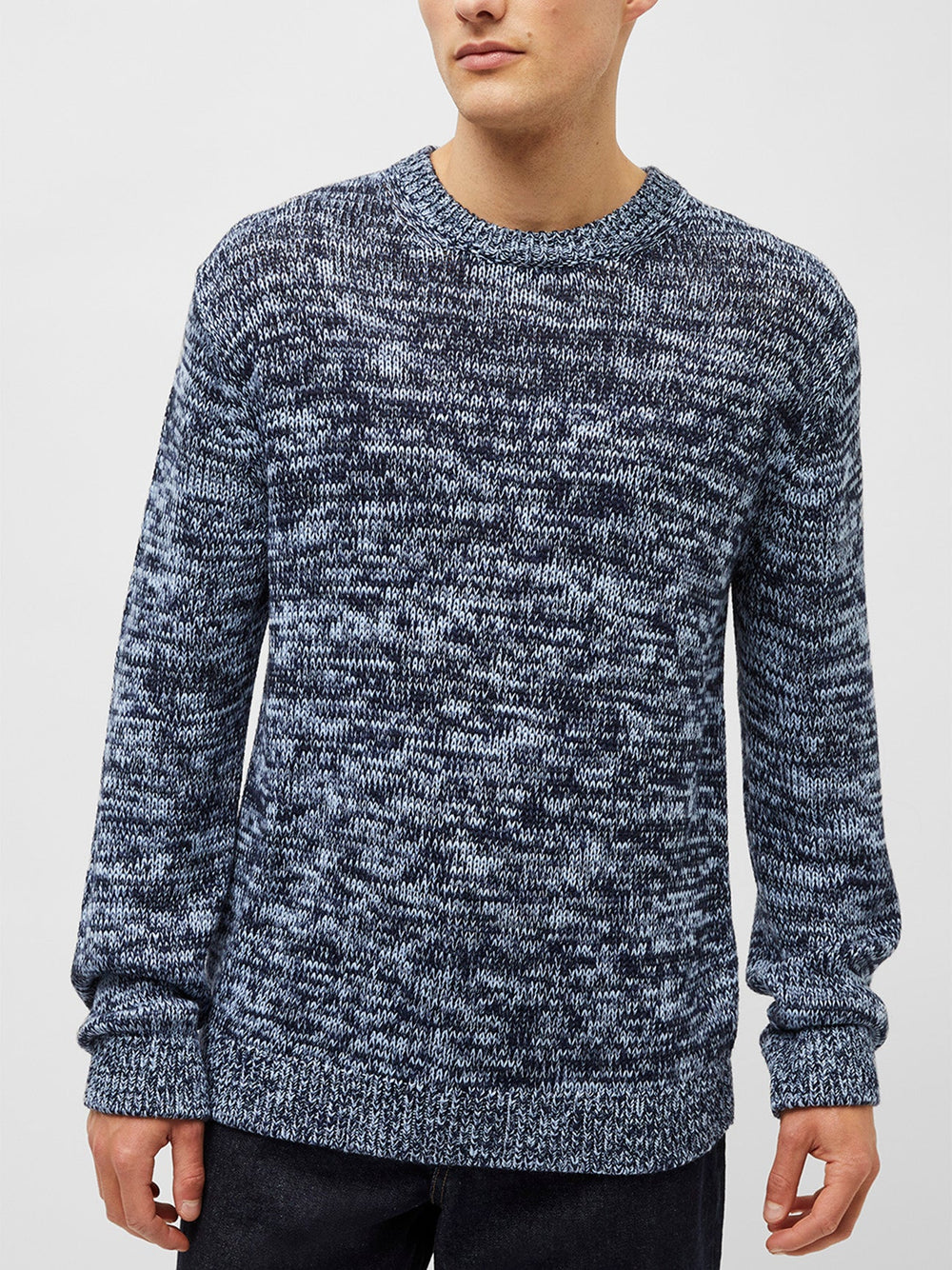 Marl Crew Neck Blue Multi– French Connection UK