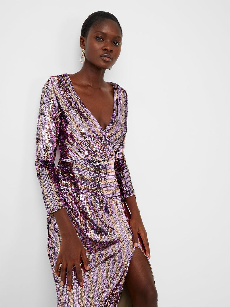 Fiki Sequin Midi Dress | French Connection UK