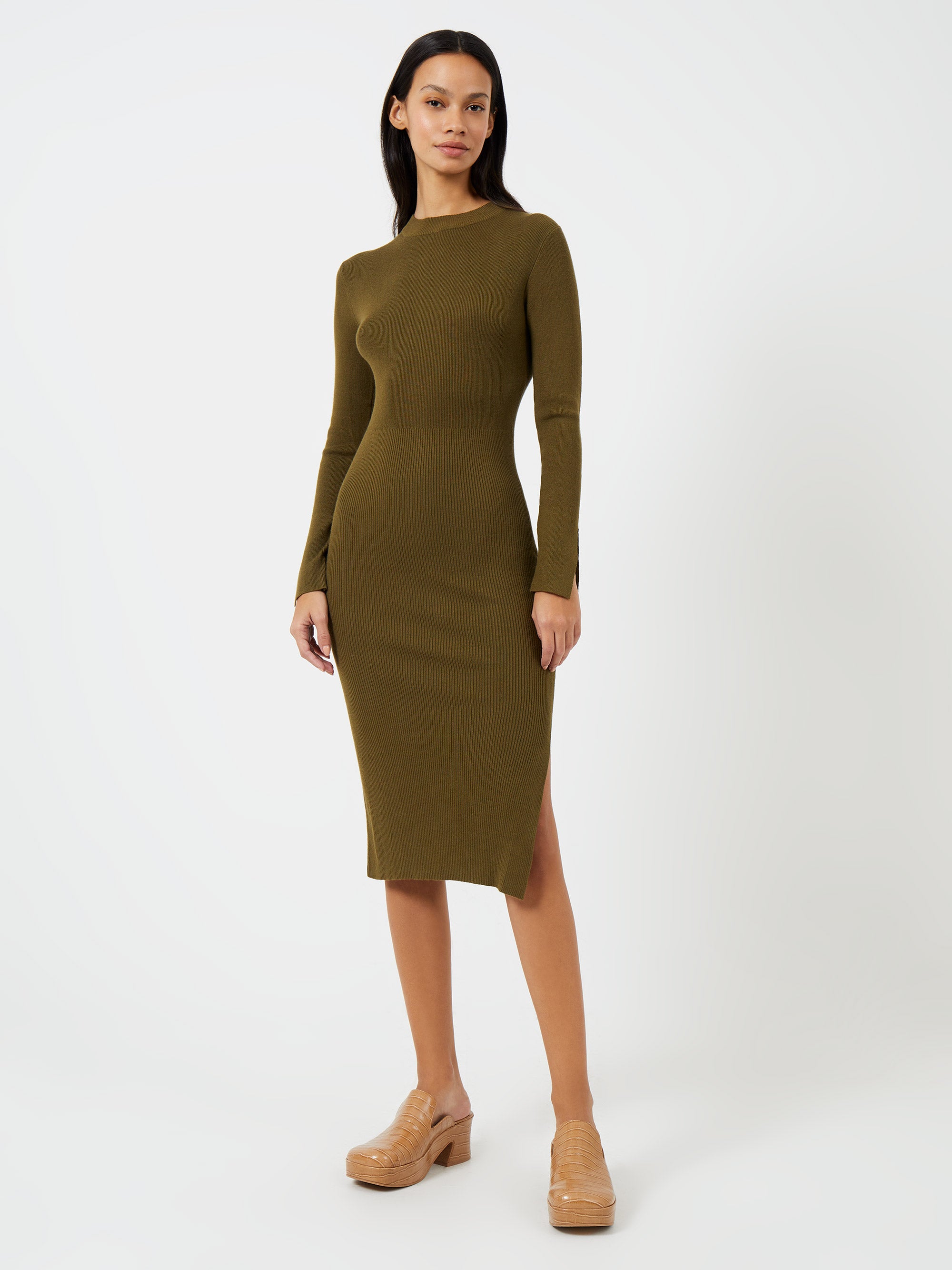 Turtle Rib Dress Mid