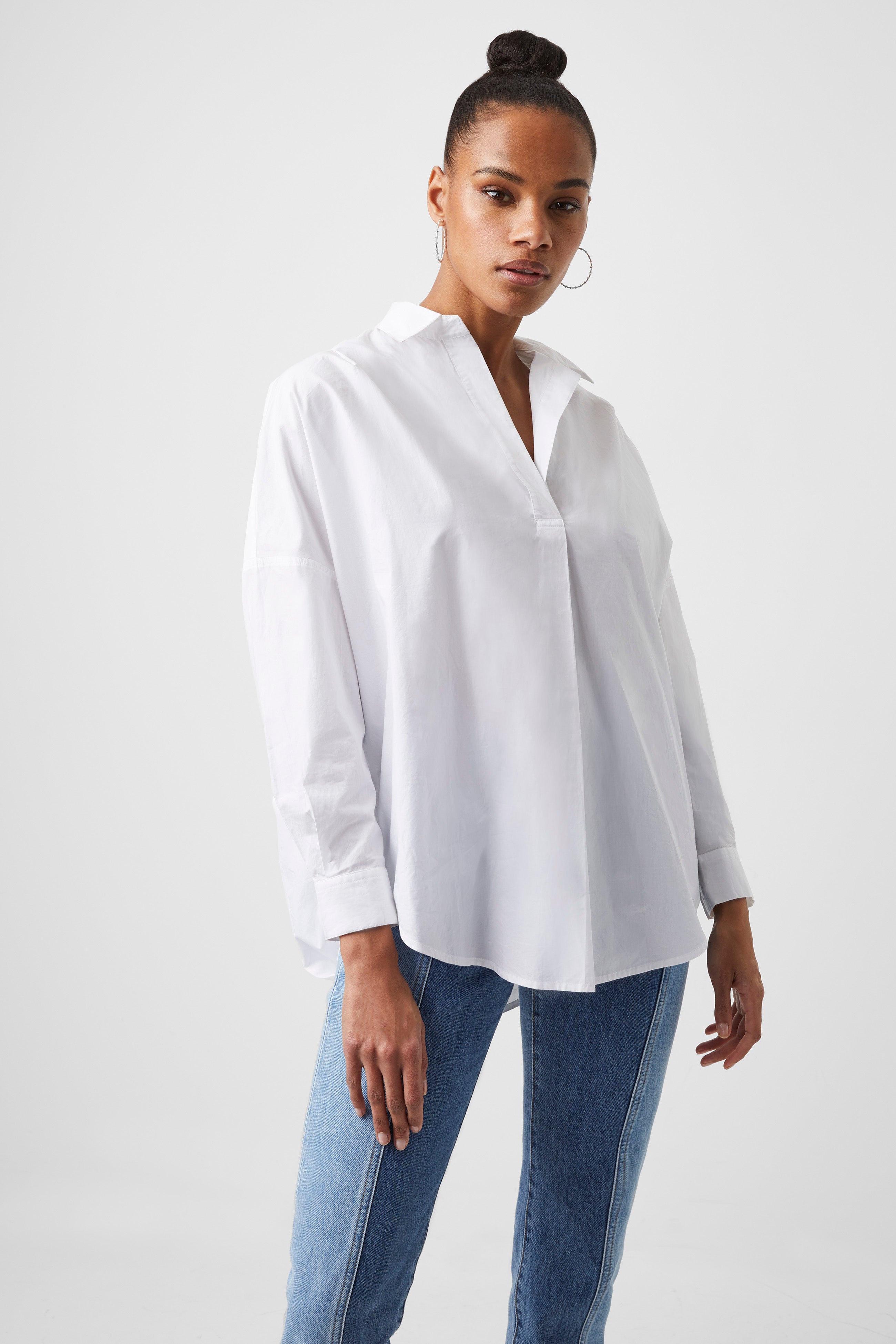 rhodes poplin popover shirt