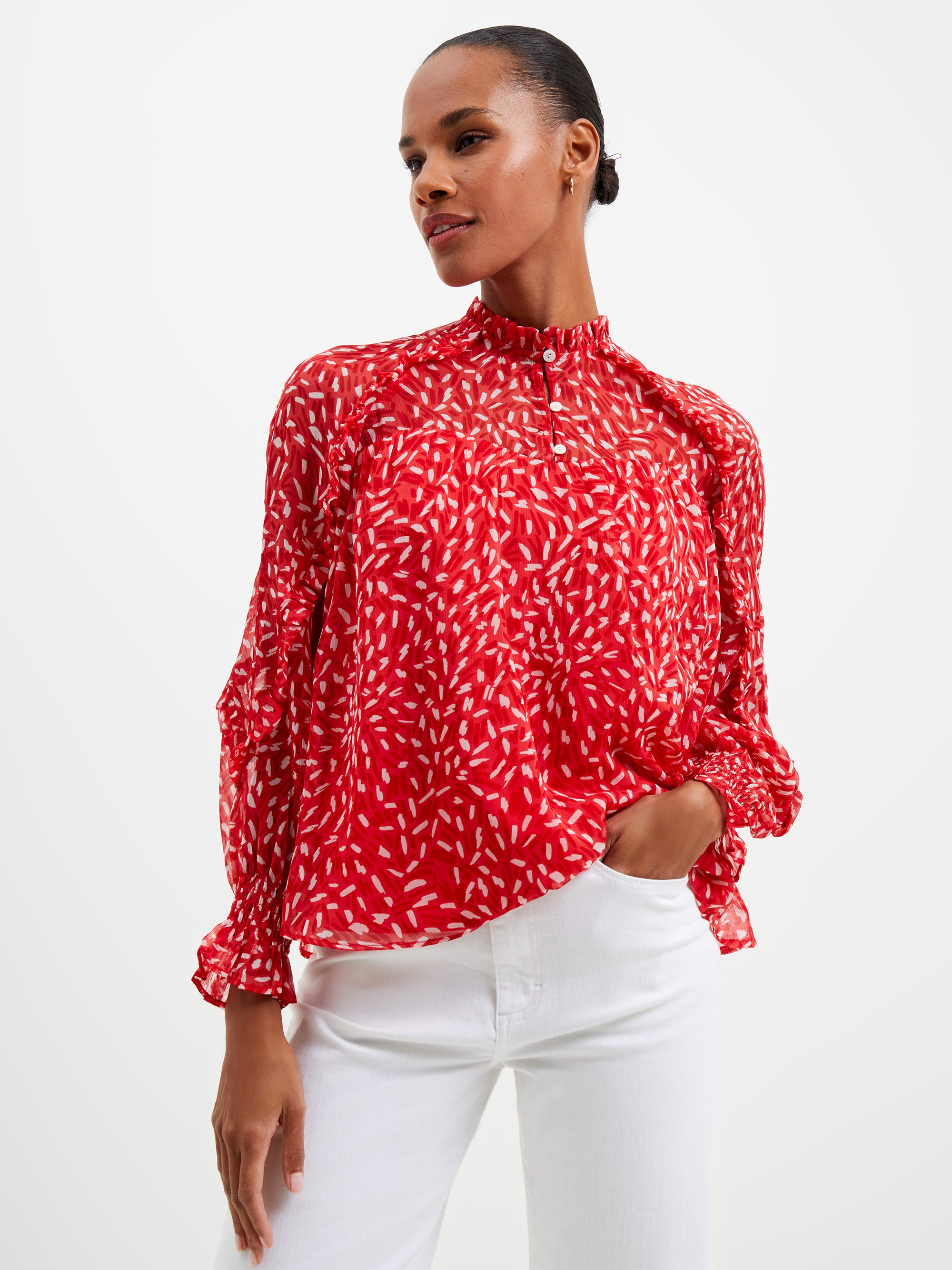 Billi Recycled Hallie Frill Top