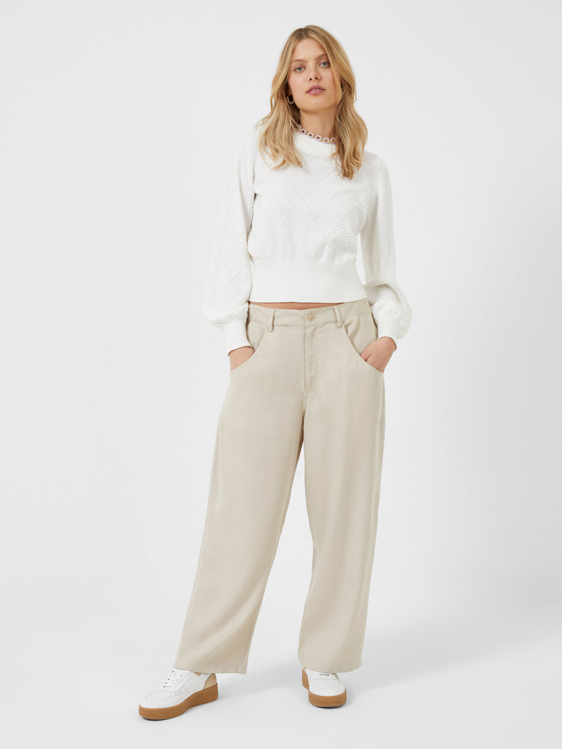 Celia Kuger Tencel Trousers Wild Wheat | French Connection UK