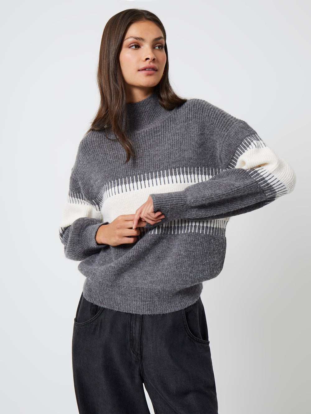 ctls myne jacqaro knit pullover - ニット