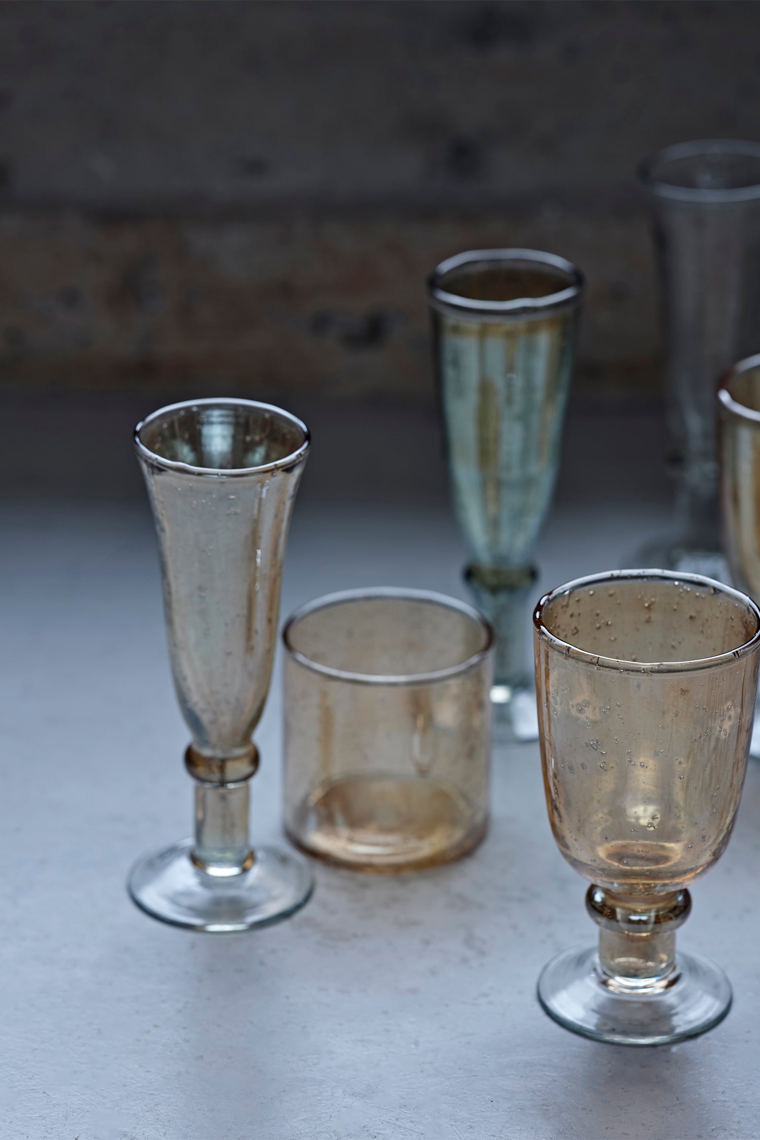 Luxe Recycled Blush Wine Glass