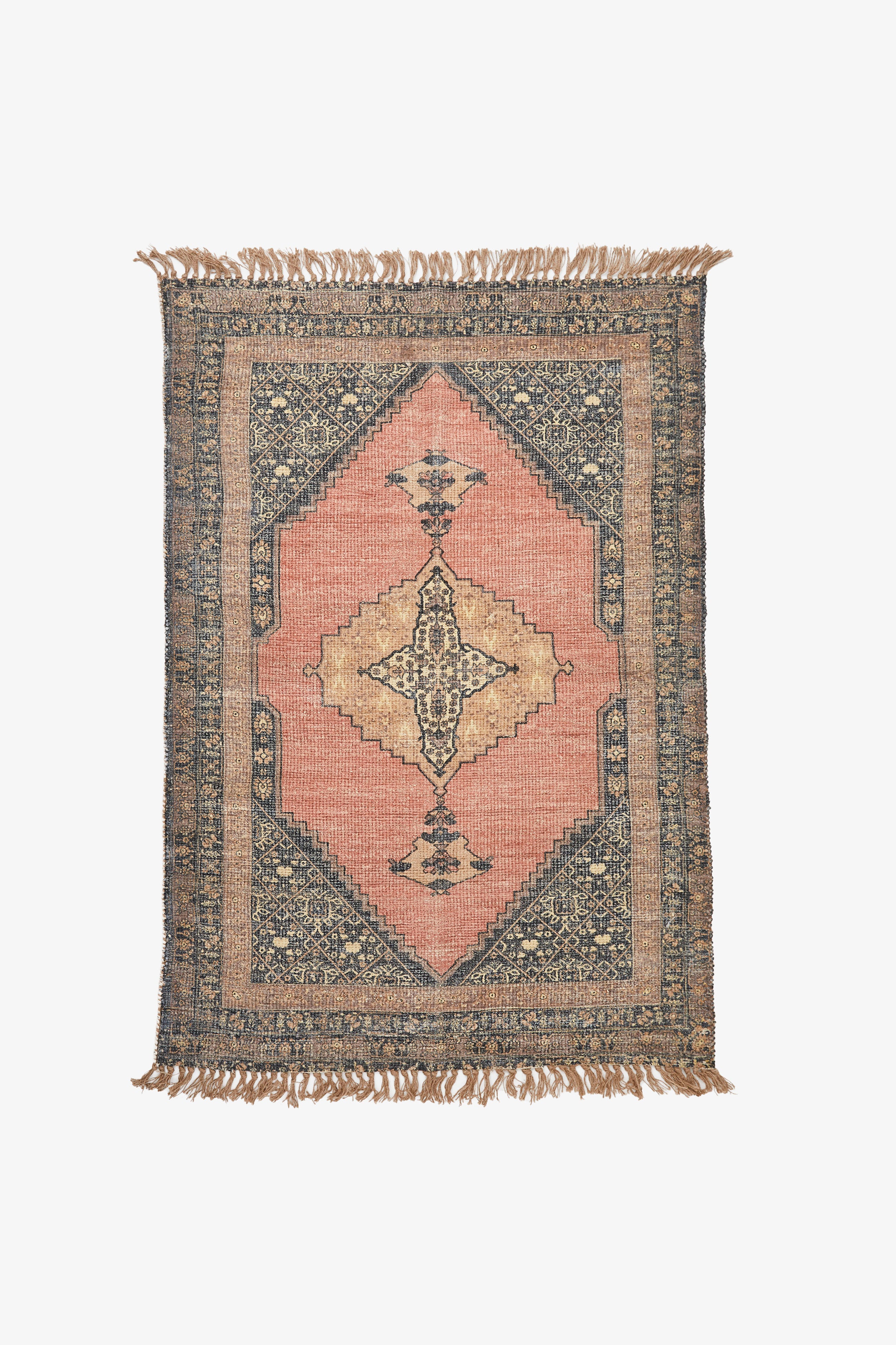 Kerala Chenille Rug Soft Coral