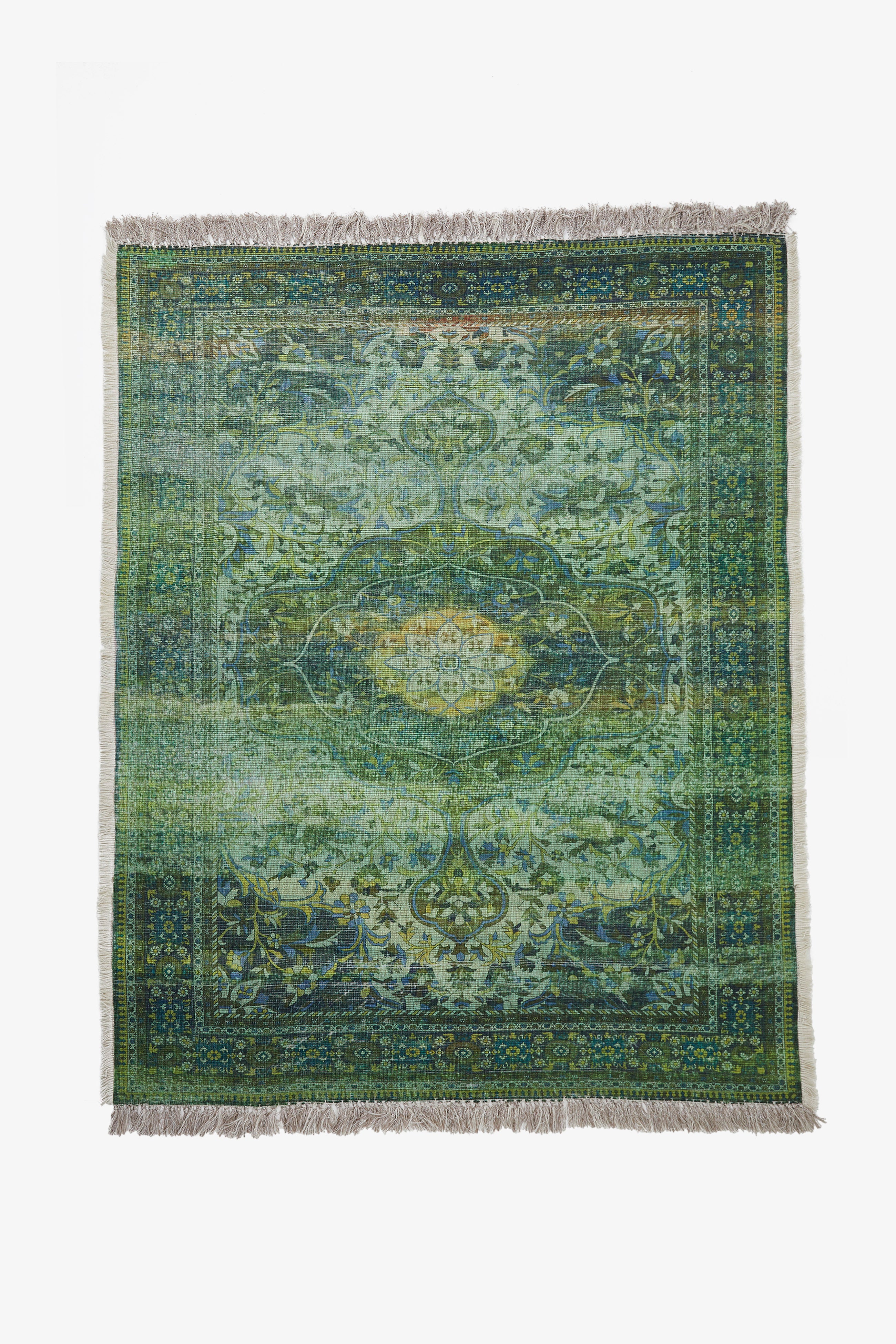 French Connection - Large Recycled Forest Illusion Rug | French Connection |  Rugs | One size - Green - Size: OS