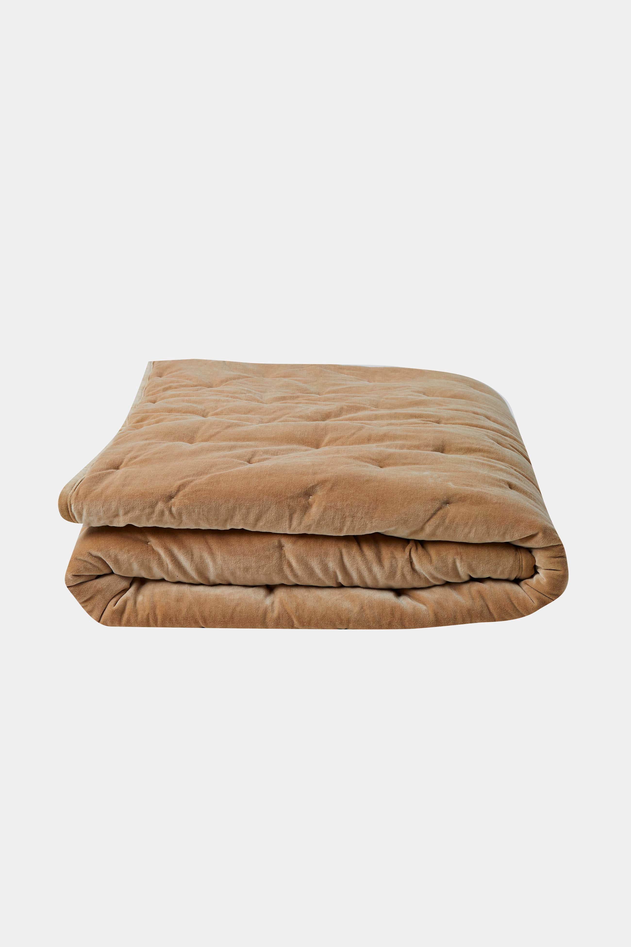 Velvet Bedspread Toasted Almond
