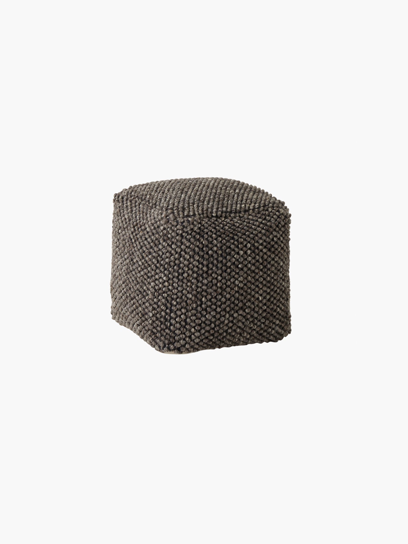 French Connection - Dark Grey Bouclé Pouffe | French Connection |  Chair & Sofa Cushions | One size - Grey - Size: OS
