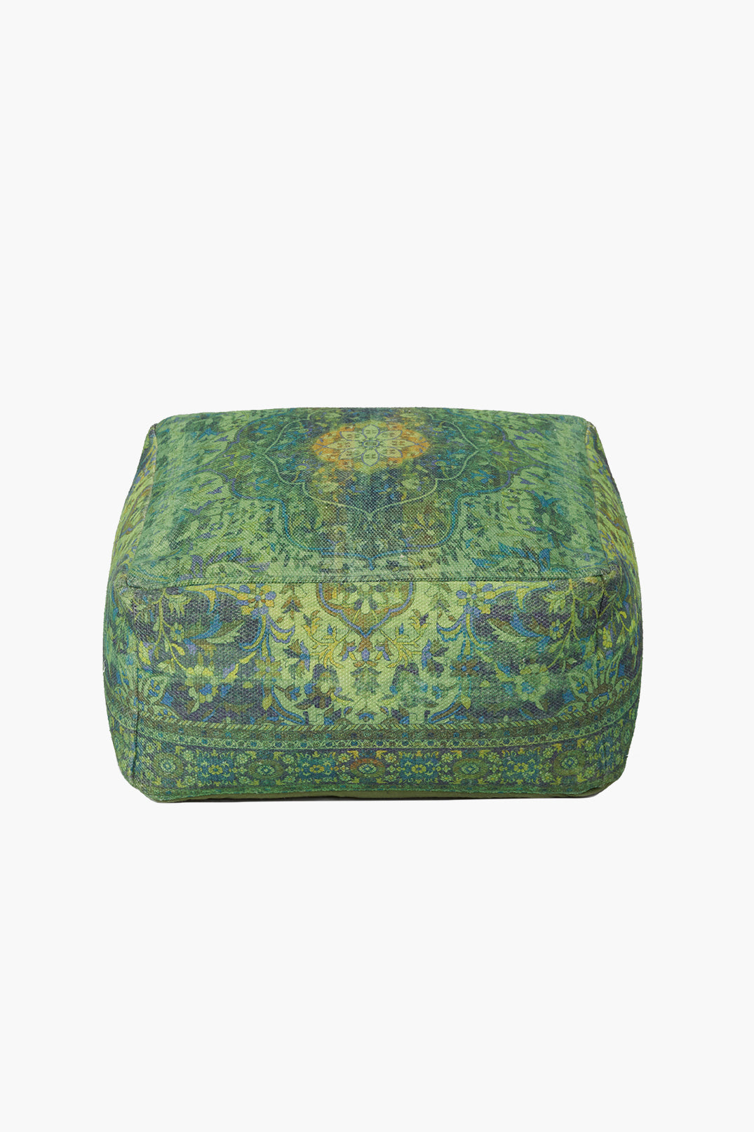 French Connection - Keithia Forest Recycled Pouffe | French Connection |  Chair & Sofa Cushions | One size - Green - Size: OS