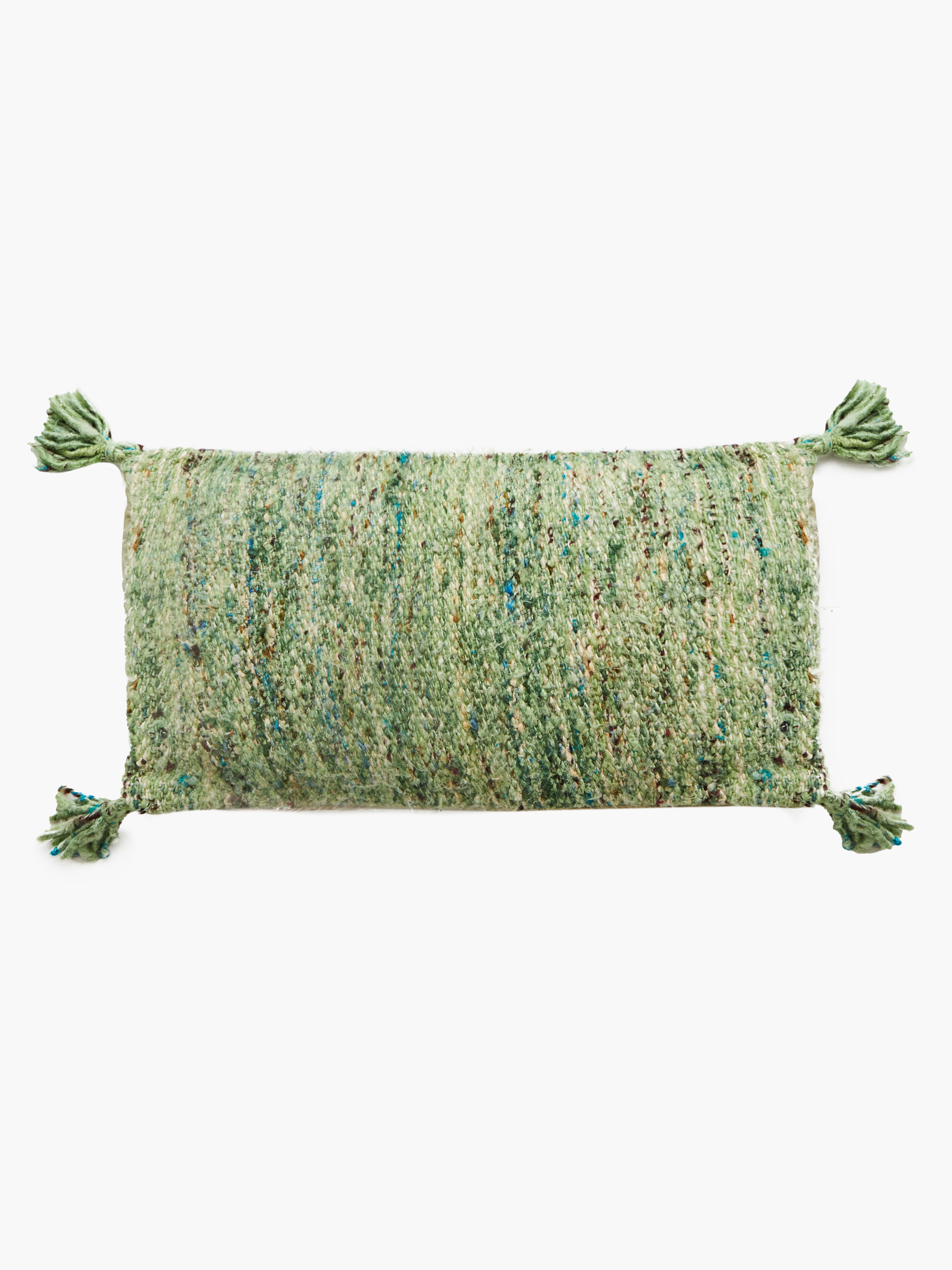 French Connection - Green Recycled Sari Cushion | French Connection |  Chair & Sofa Cushions | One size - Brown - Size: OS