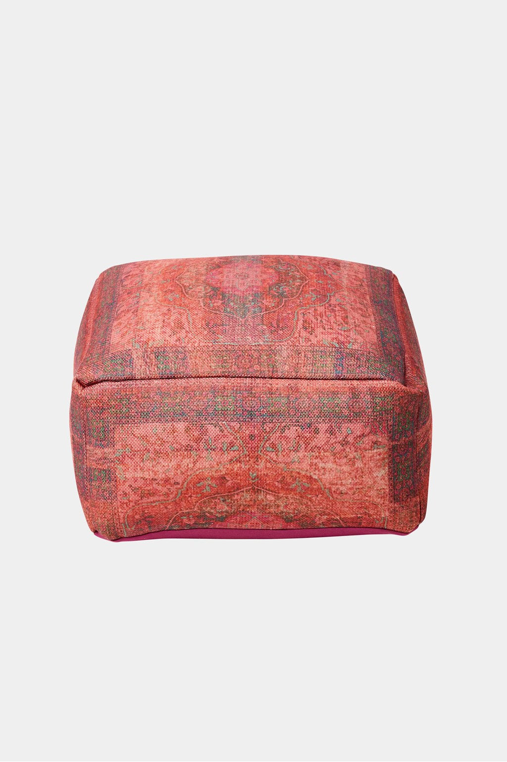 French Connection - Crimson Cassis Recycled Pouffe | French Connection |  Chair & Sofa Cushions | One size - Red - Size: OS