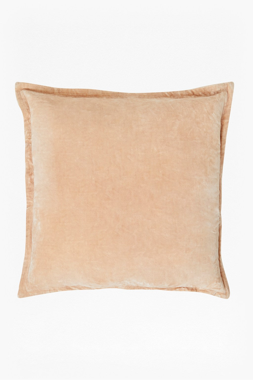 Washed Velvet Cushion Toasted Almond