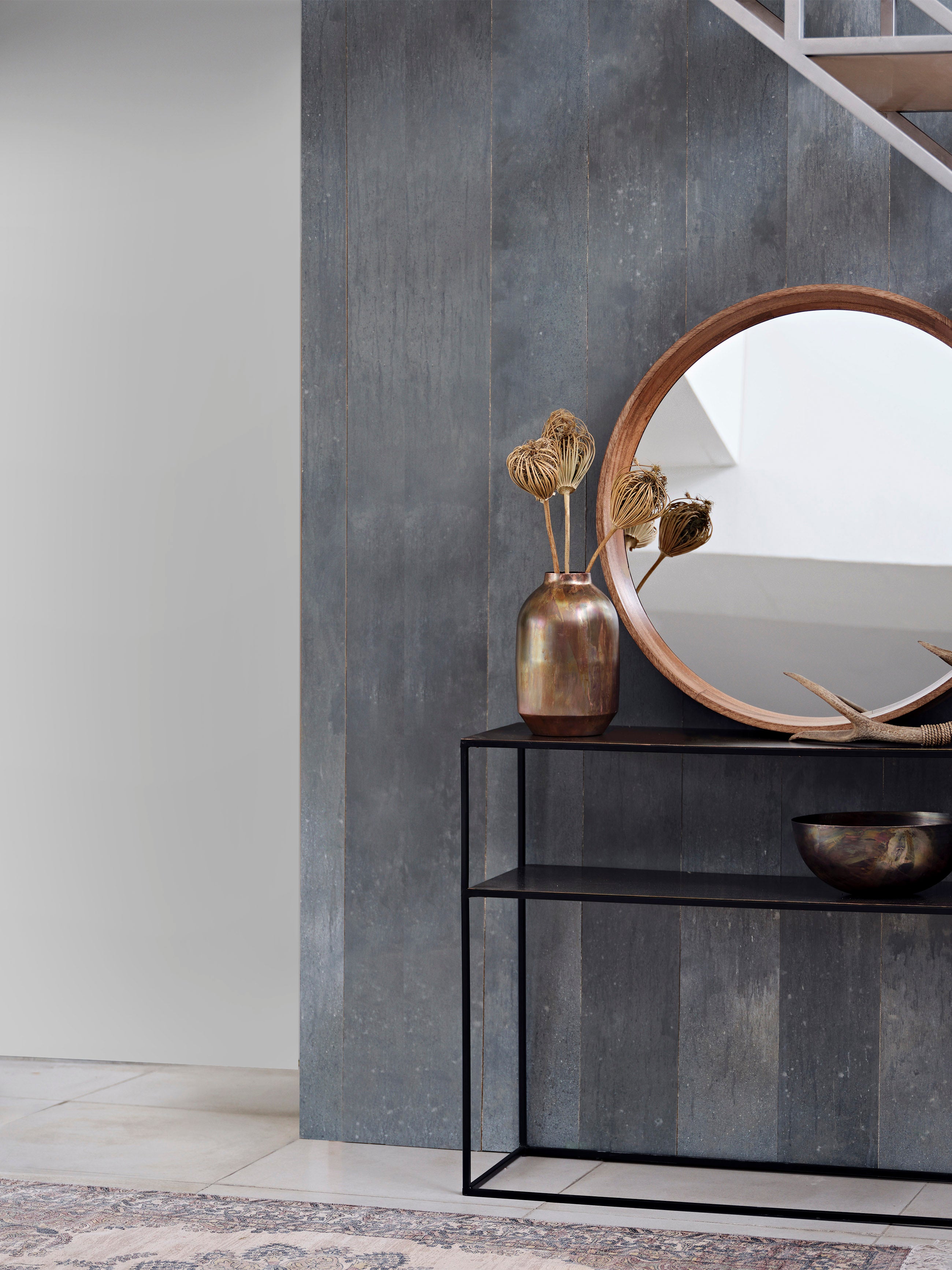 Molten Copper Console Table