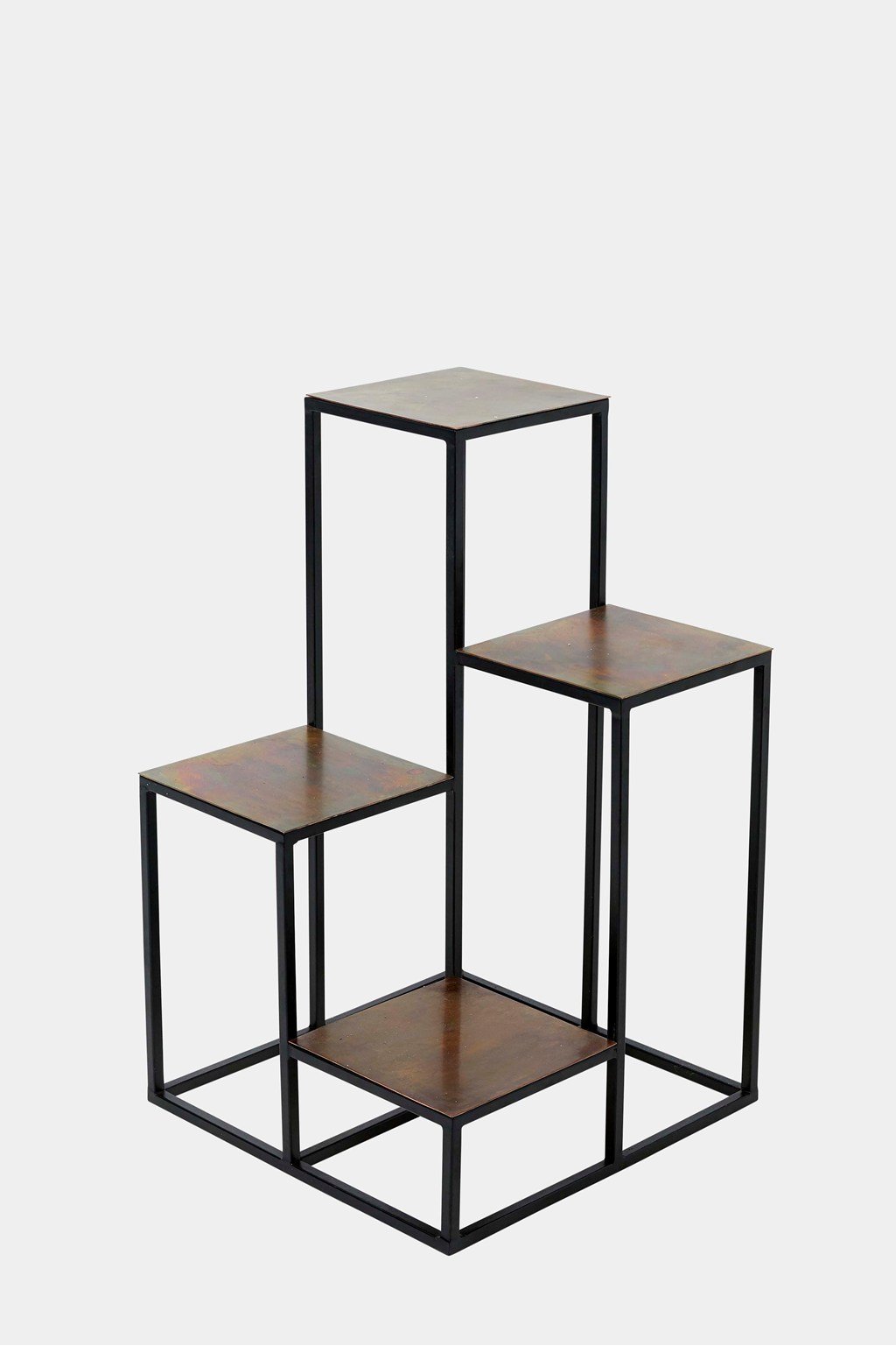 French Connection - 4 Tier Copper Planter Stand | French Connection |  Pots & Planters | One size - Black And Copper - Size: OS