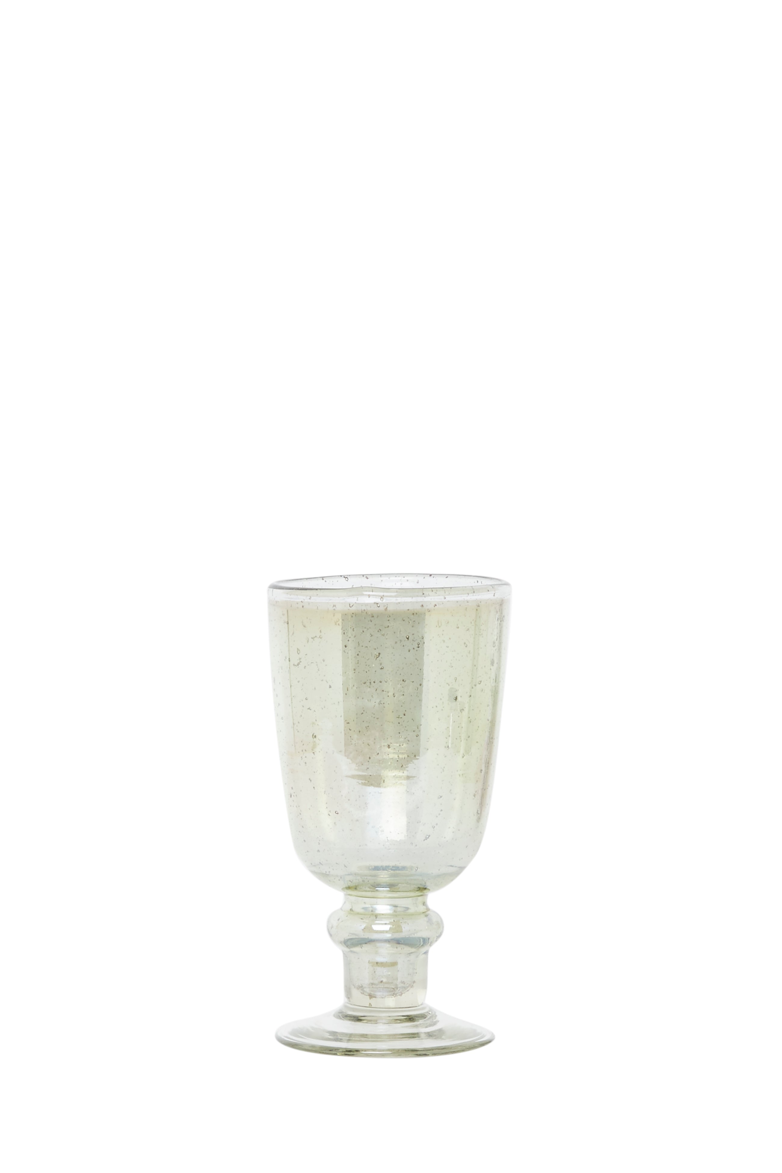 luxe green wine glass green