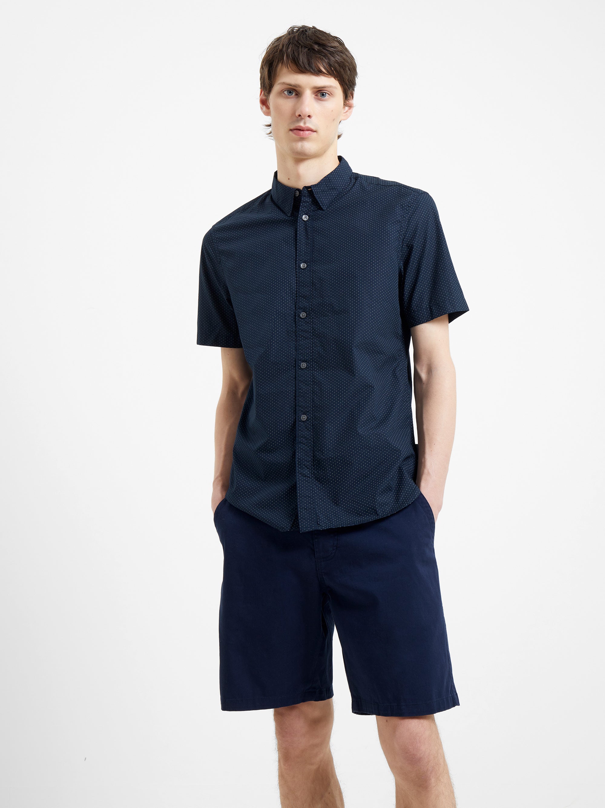 Dark Navy Dot Shirt