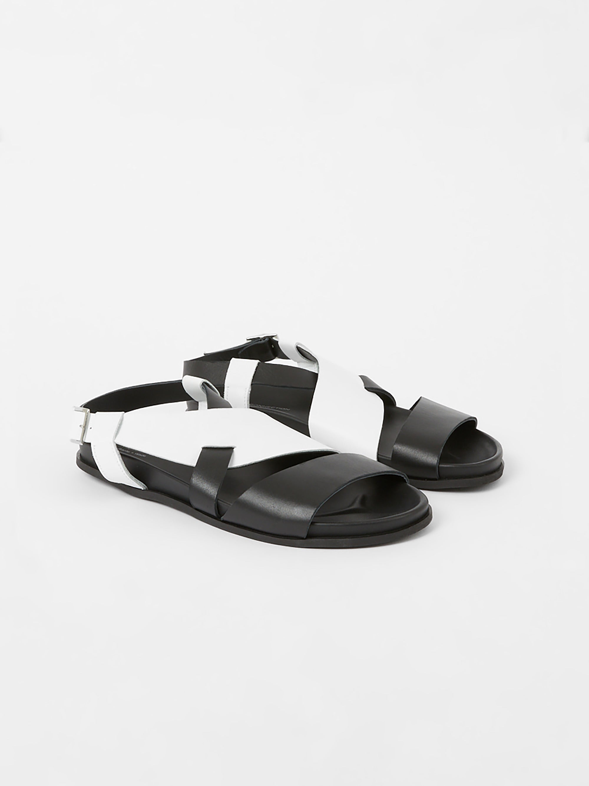 S+W x Branca Asymmetric Footbed Sandals