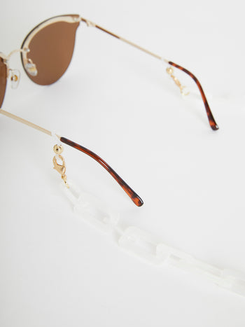 Vintage Metal Chain Cat Eye Sunglasses ( + more colors)