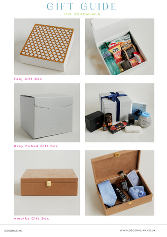 Groomsmen gifting and gift box and hampers