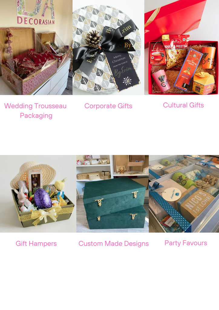 Gift Packaging and Wrapping Services, corporate gift packaging services, christmast gift hampers, client appreciation gifting, wedding gift packaging services.