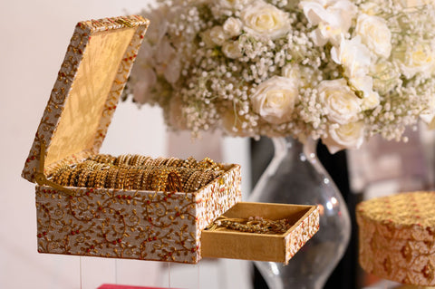 bridal trousseau packing ideas from decorasian, bridal packing UK, bridal trunk boxes