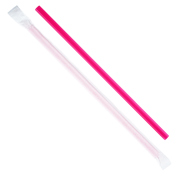 GIANT STRAW 9 - NEON - 30/300 (9,000/case) - Wow Plastics, Inc.