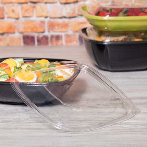 Karat 24oz PET Salad Bowl and Lids - 300 ct, Coffee Shop Supplies, Carry  Out Containers