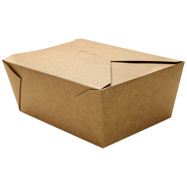 Food Container, #3, 76 fl oz., Kraft, Cardboard, Fold-To-Go, (200/Case)  Karat FP-FTG76K