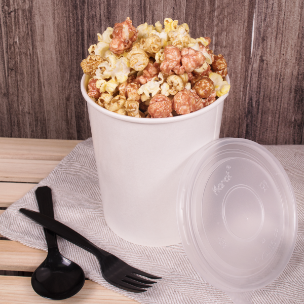 To Go Soup Containers 10/12oz Gourmet Food Cup - White (96mm