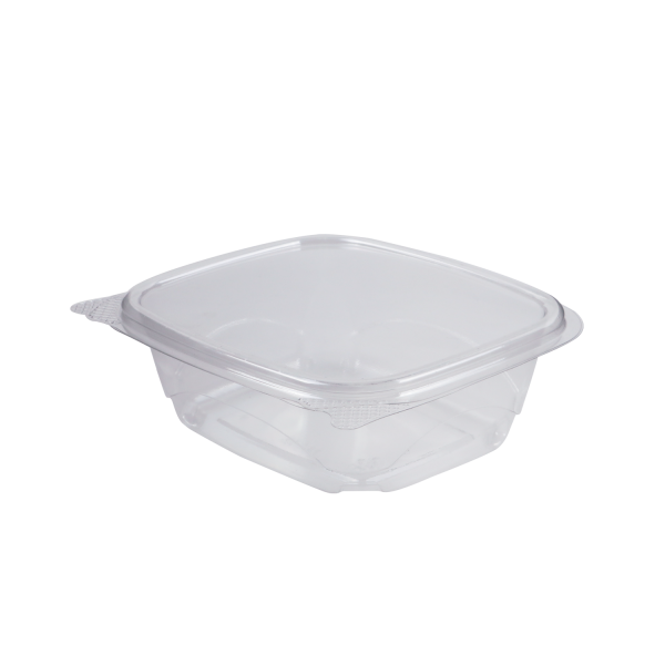 Clear PET 10 Count Cookie Tray with Hinged High Dome Lid - 100/Pack