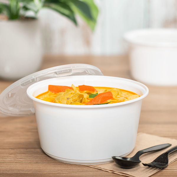 CCF 36OZ(D175MM) Premium PP Injection Plastic Soup Bowl with Lid - 120 –  Custom Cup Factory