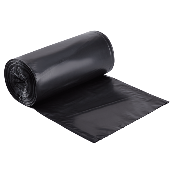 Black 50 x 48 3 mil 55 Gallon Contractor Trash Bags