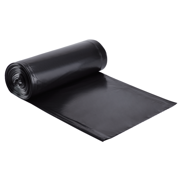 Sak-It™ 60 Gallon Black Low Density Coreless Trash Can Liners (38 x 58