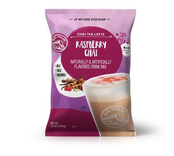 Big Train Raspberry Chai Tea Latte Beverage Mix - Bag (3.5 lbs)