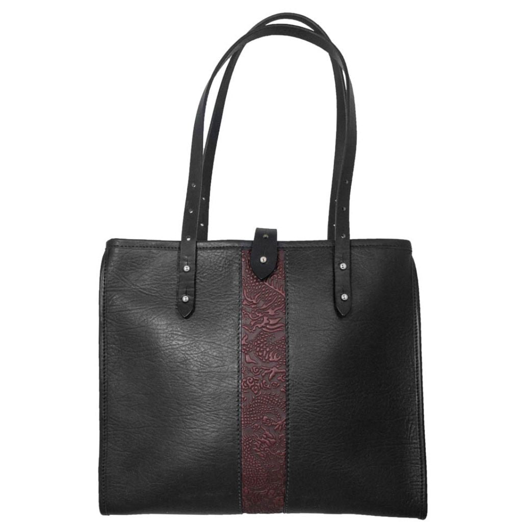 Gusset large pebble leather tote in fern - ro bags