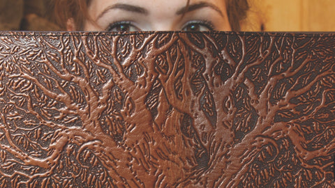 Leather Tree of Life Kindle Cover by Oberon Design