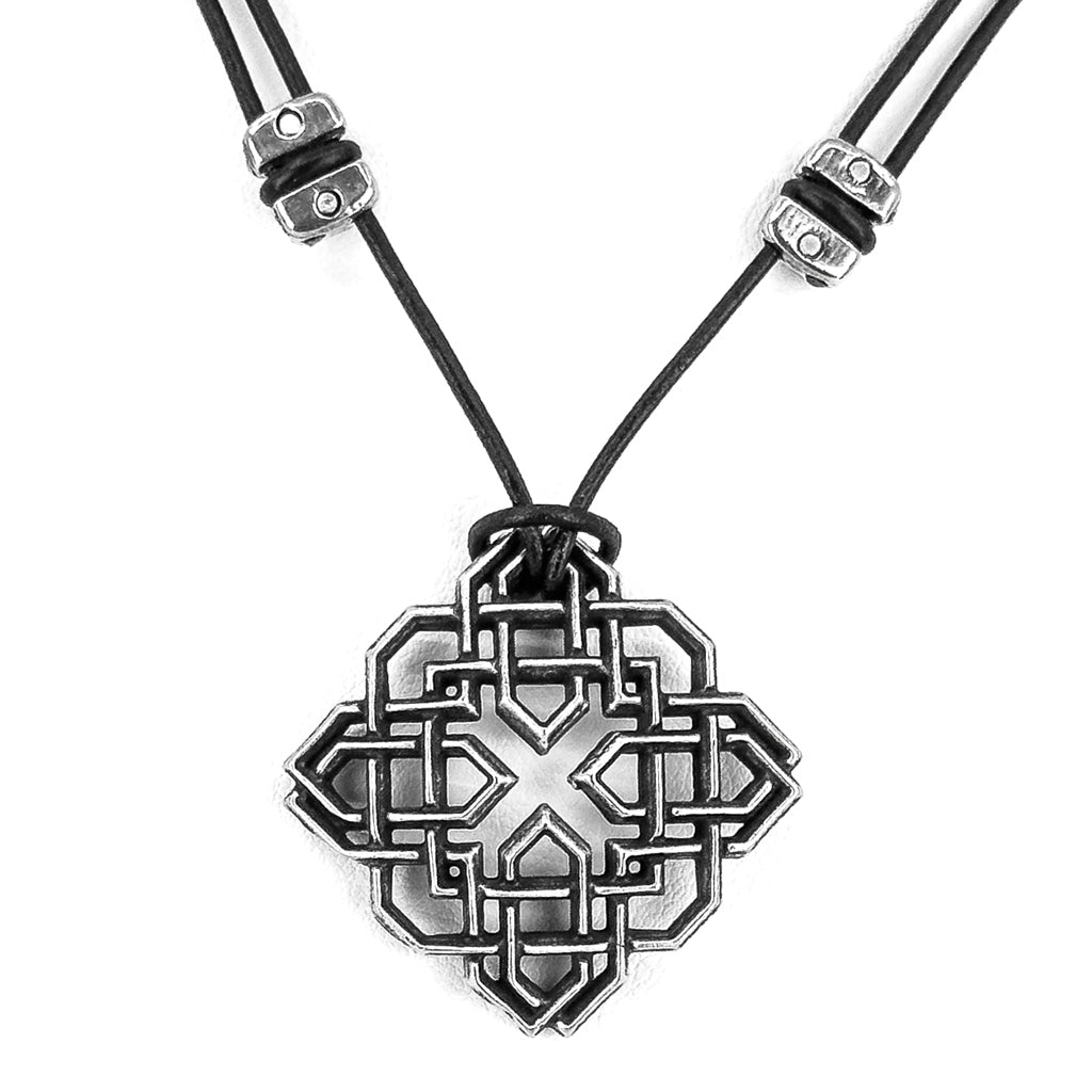 Oberon Design Fearless Heart Hand-Cast Britannia Metal Necklace