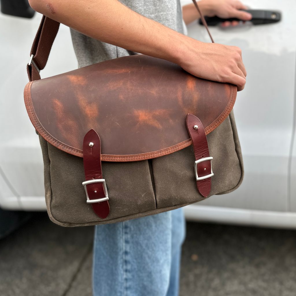 Tree of Life Hemp and Cotton Messenger Bag/shoulder Bag 