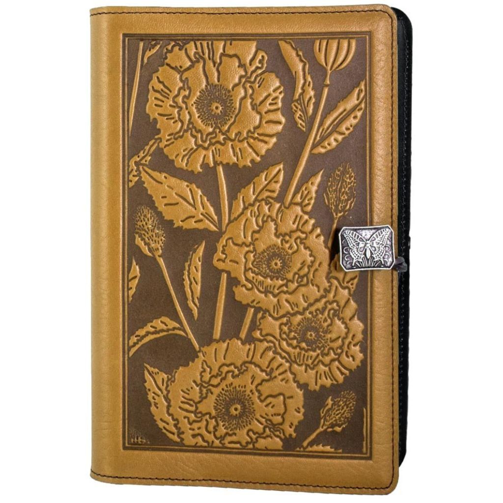 Oberon Design Genuine Leather Refillable Journal Cover with a Hardbound  Blank Insert, A5 Leather Notebook Cover, 6x9 Inches, Tree of Life, Saddle  with