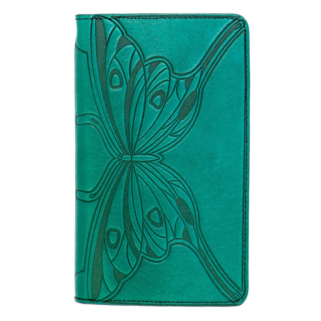 Oberon Design Premium Leather Women's Wallet, Butterfly