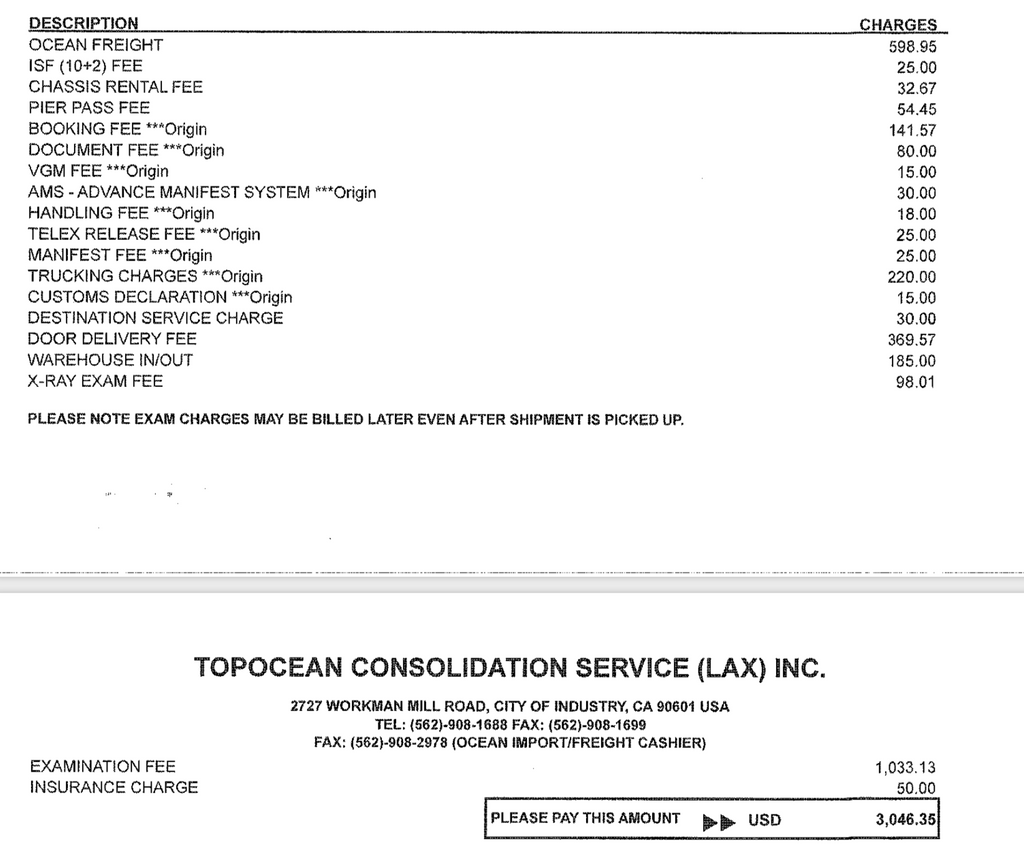 Shipping Fees