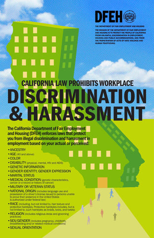 CA Workplace Discrimination and Harassment