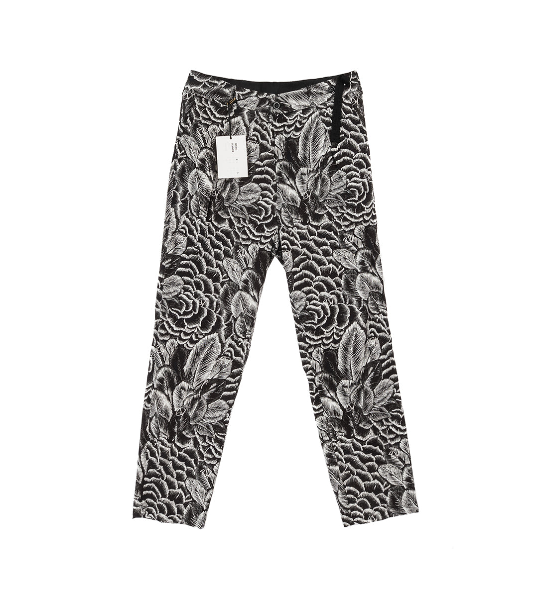 FB PLEAT PANT BLACK CAMELIA PRINTED – ADDICTED