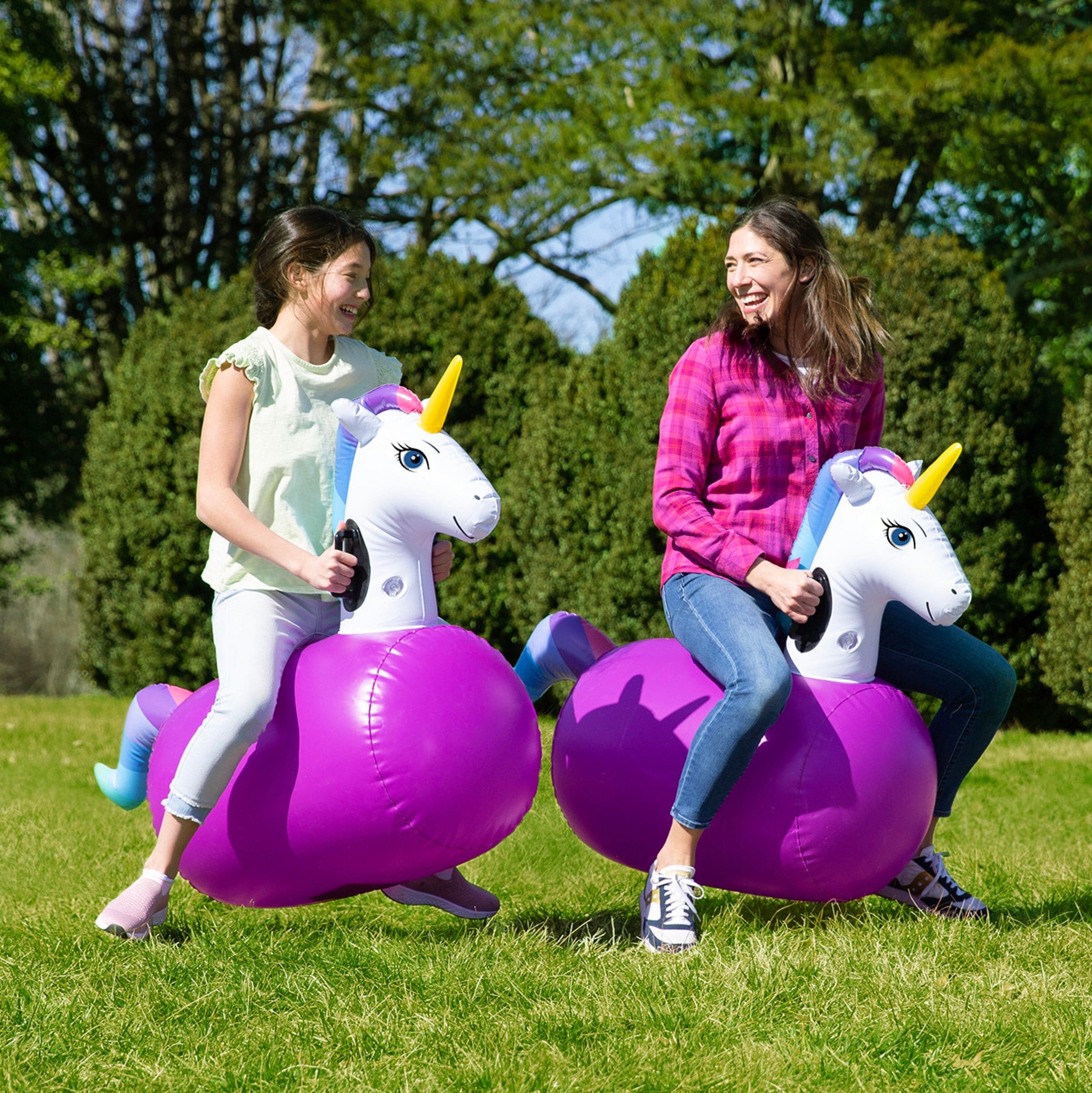 Inflatable Ride-On Hop n Go Unicorns