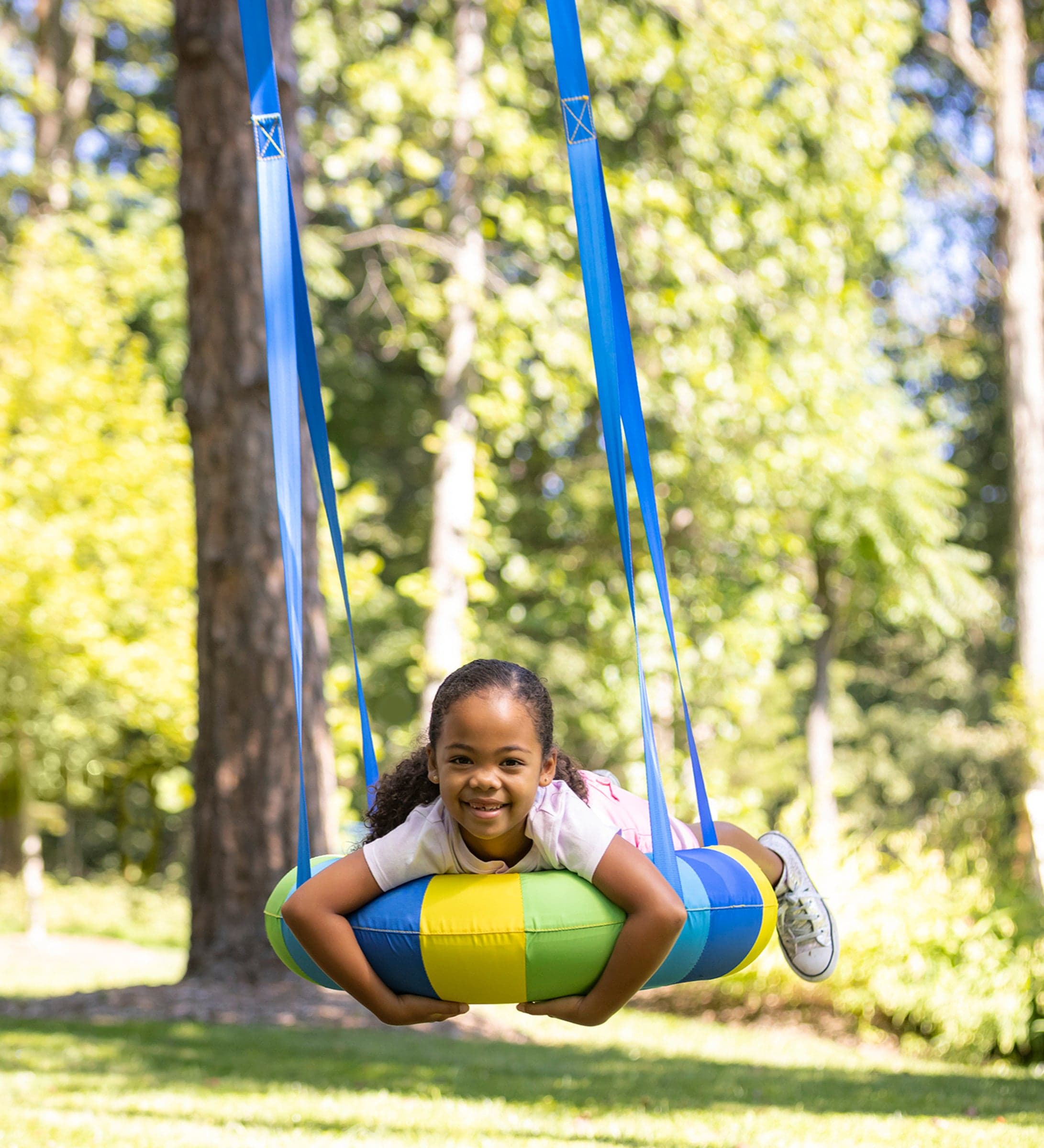 25-Inch Colorful Inflatable Round Cloud Swing